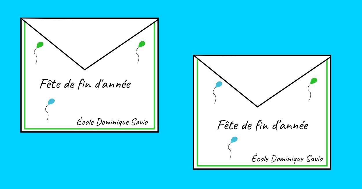 invitation fête de fin d'année savio